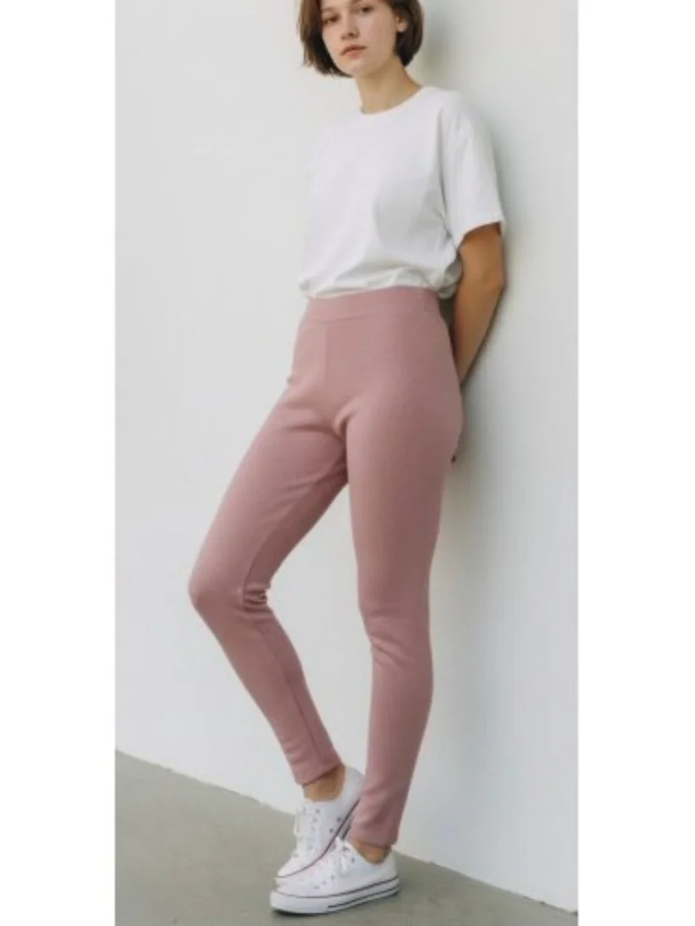 OLD NAVY Fleece Lined Sparkly Pink Leggings Pants Girls XL Size 14-16